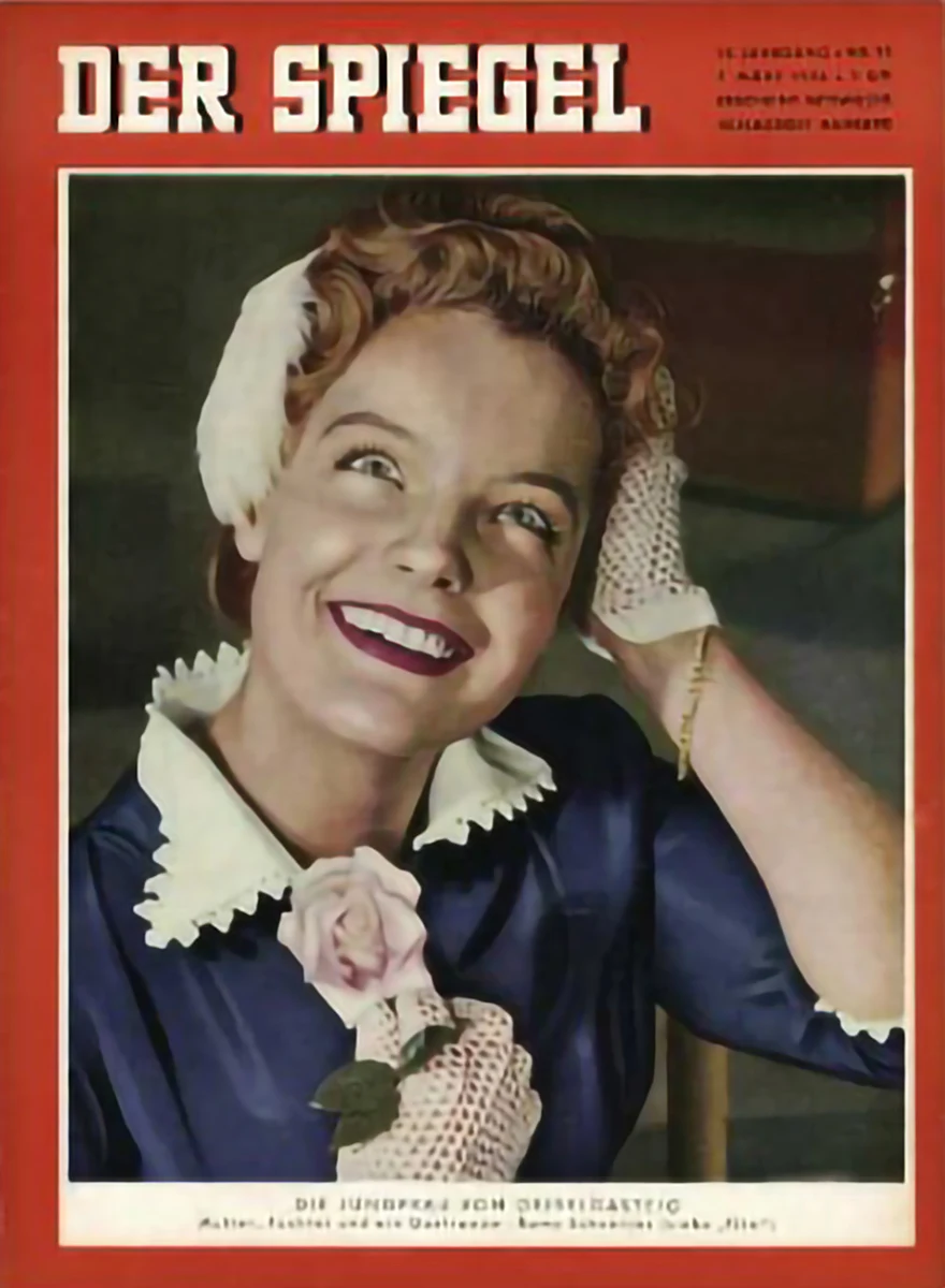 DER SPIEGEL 10/1956 mit Romy Schneider auf dem Titel