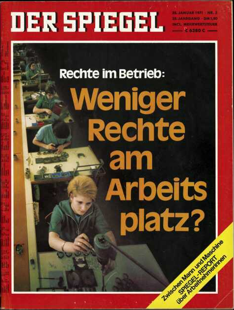 DER SPIEGEL Nr. 5, 25.1.1971 bis 31.1.1971