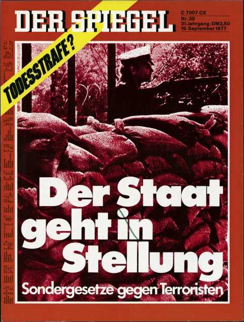 DER SPIEGEL Nr. 39, 19.9.1977 bis 25.9.1977