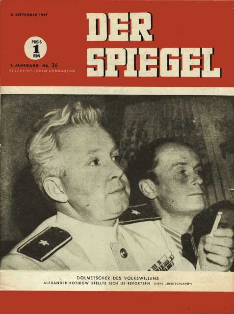 DER SPIEGEL Nr. 36, 6.9.1947 bis 12.9.1947