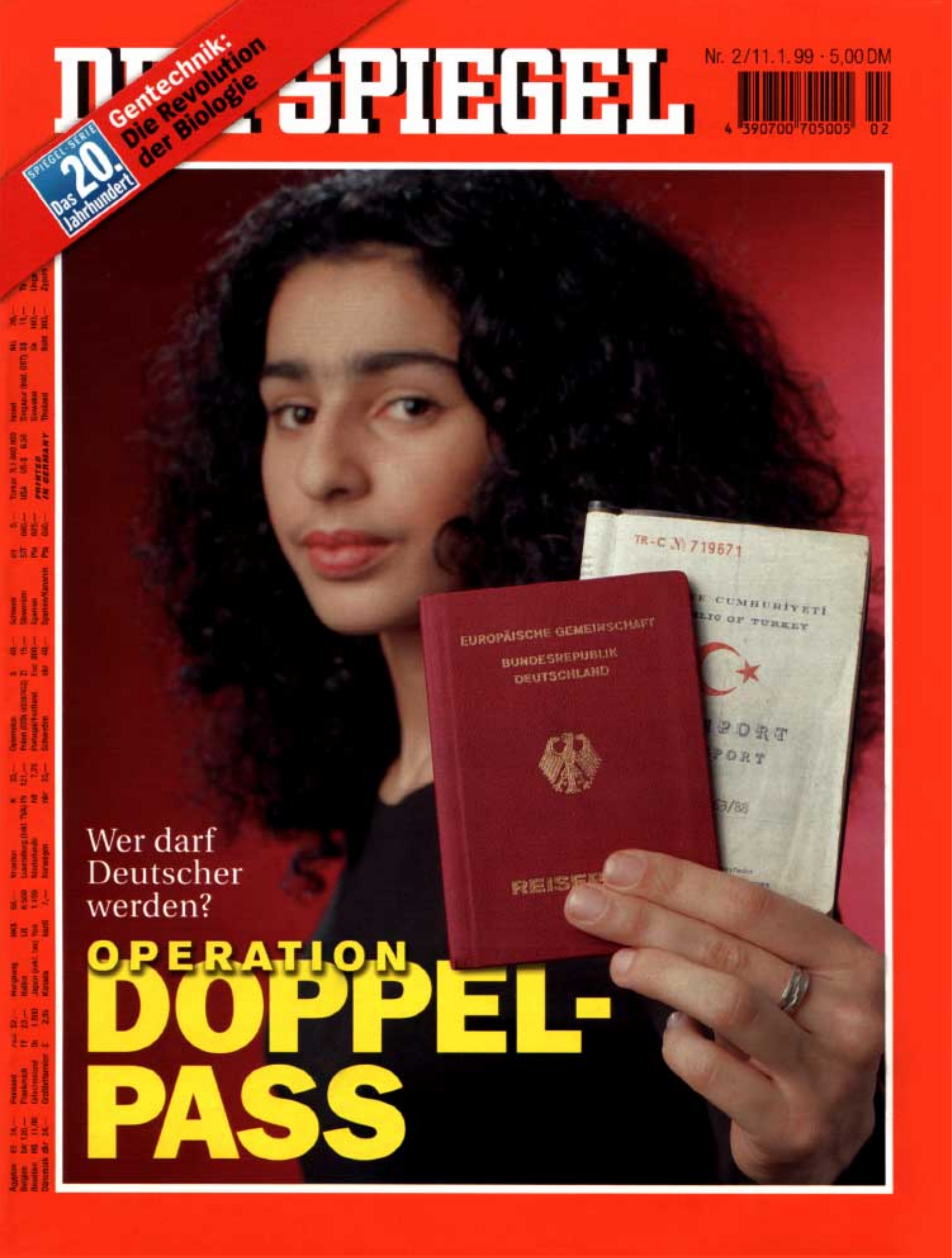 DER SPIEGEL Nr. 2, 11.1.1999 bis 17.1.1999