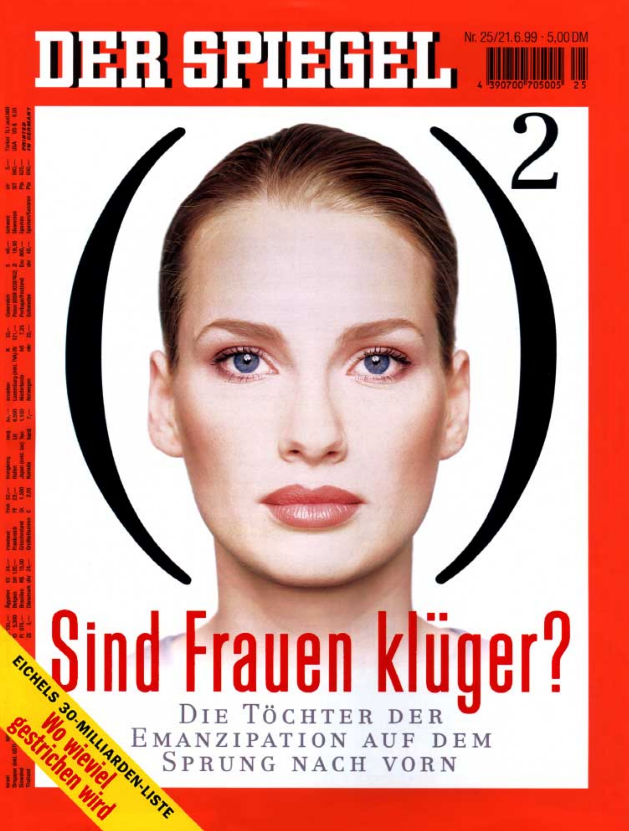 DER SPIEGEL Nr. 25, 21.6.1999 bis 27.6.1999