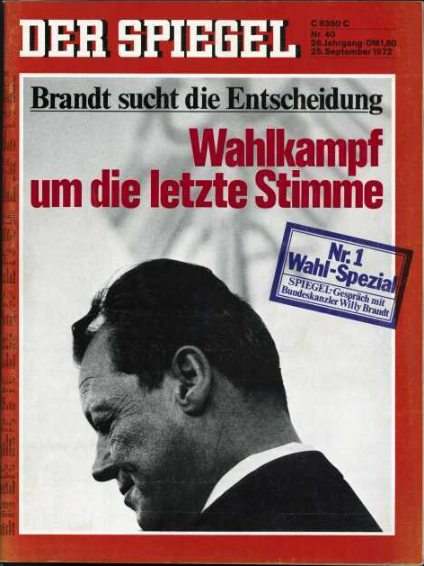 DER SPIEGEL Nr. 40, 25.9.1972 bis 1.10.1972
