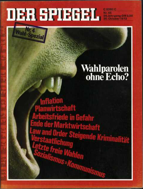 DER SPIEGEL Nr. 45, 30.10.1972 bis 5.11.1972