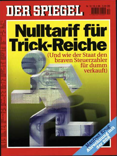 DER SPIEGEL Nr. 12, 18.3.1996 bis 24.3.1996