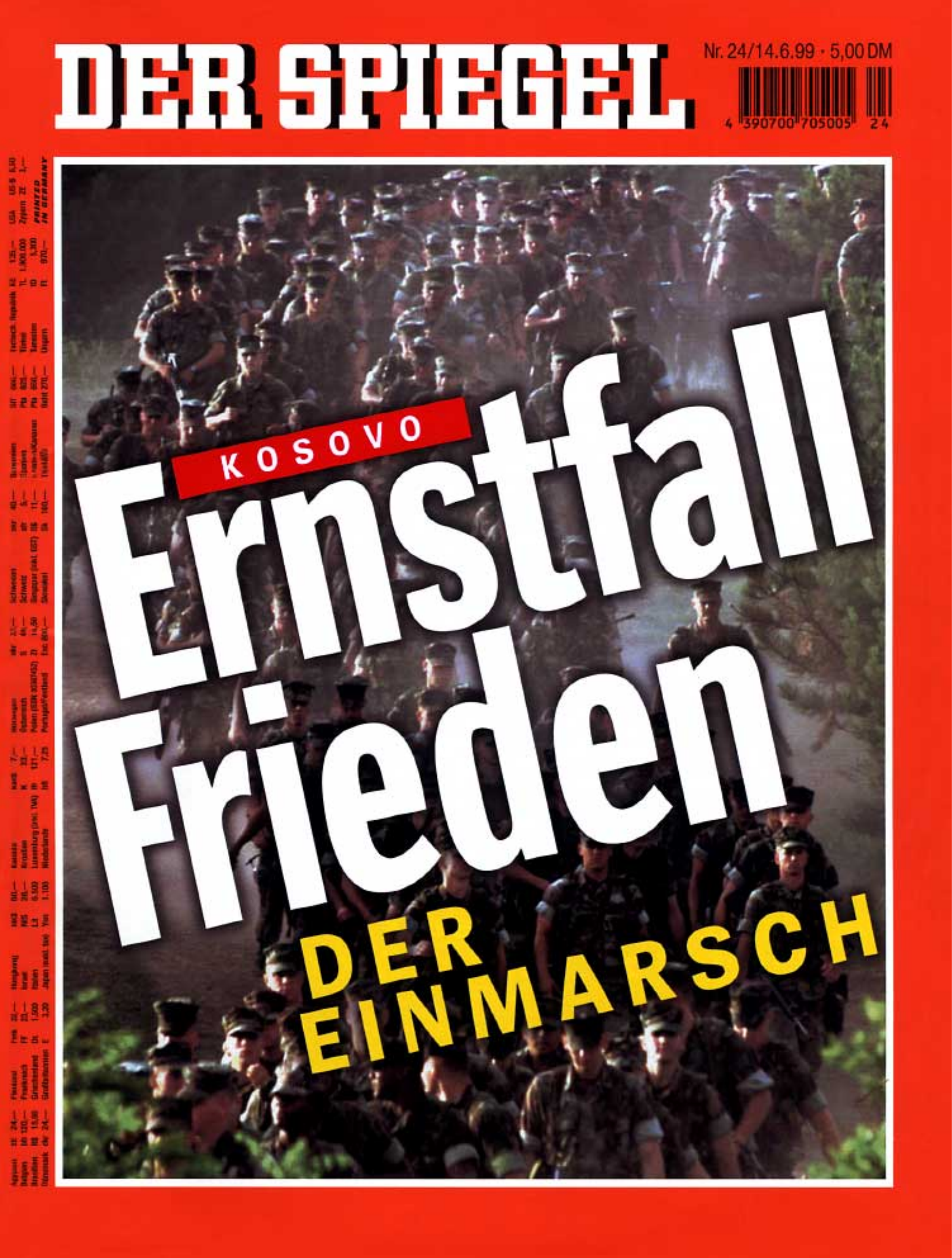 DER SPIEGEL Nr. 24, 14.6.1999 bis 20.6.1999