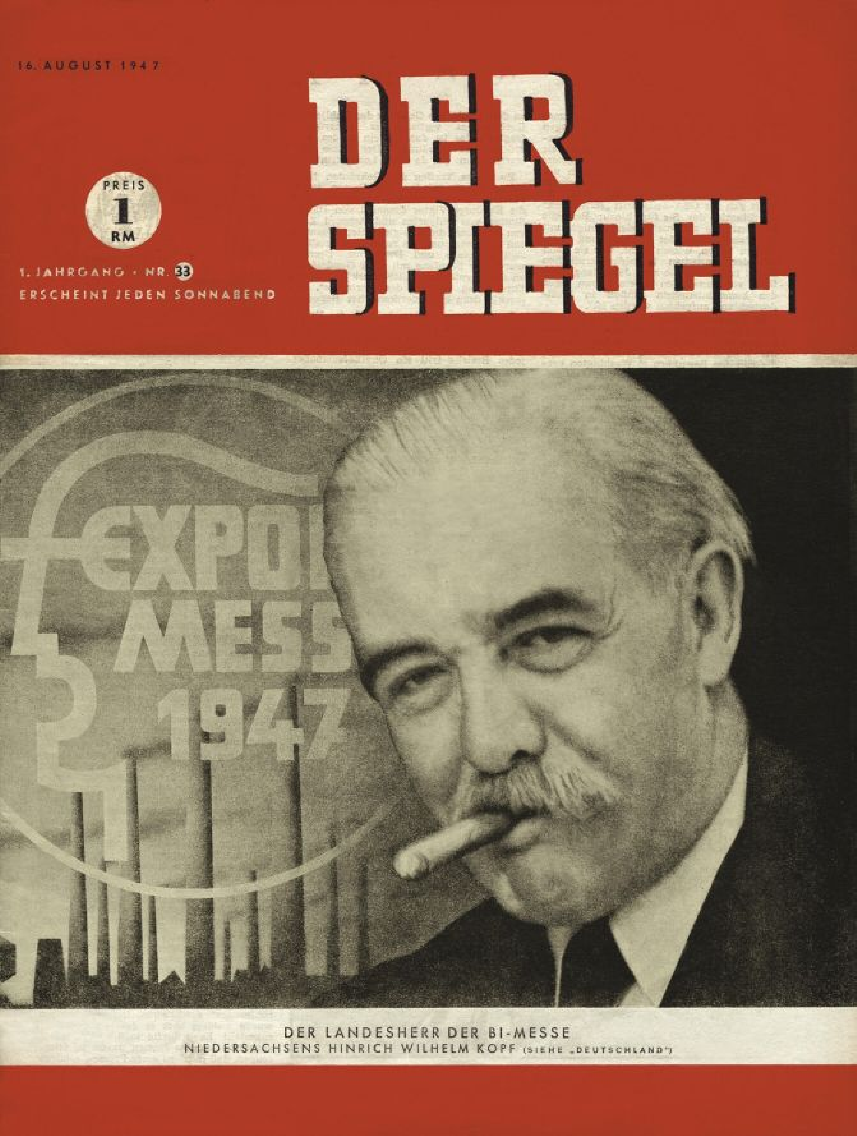 DER SPIEGEL Nr. 33, 16.8.1947 bis 22.8.1947