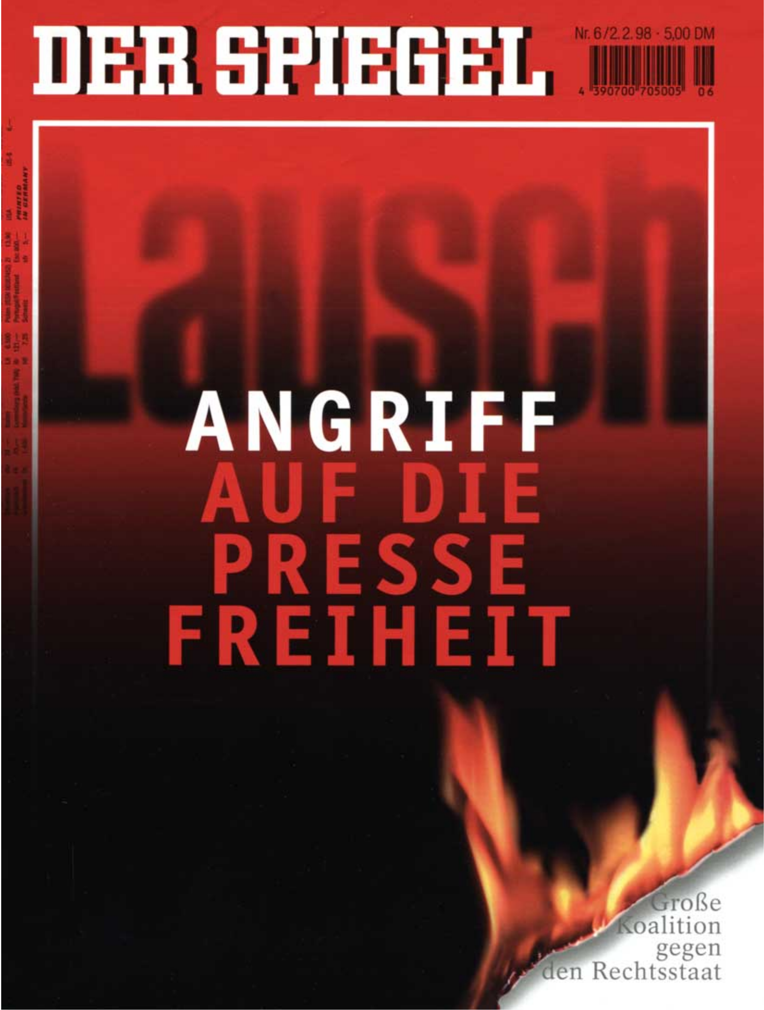 DER SPIEGEL Nr. 6, 2.2.1998 bis 8.2.1998
