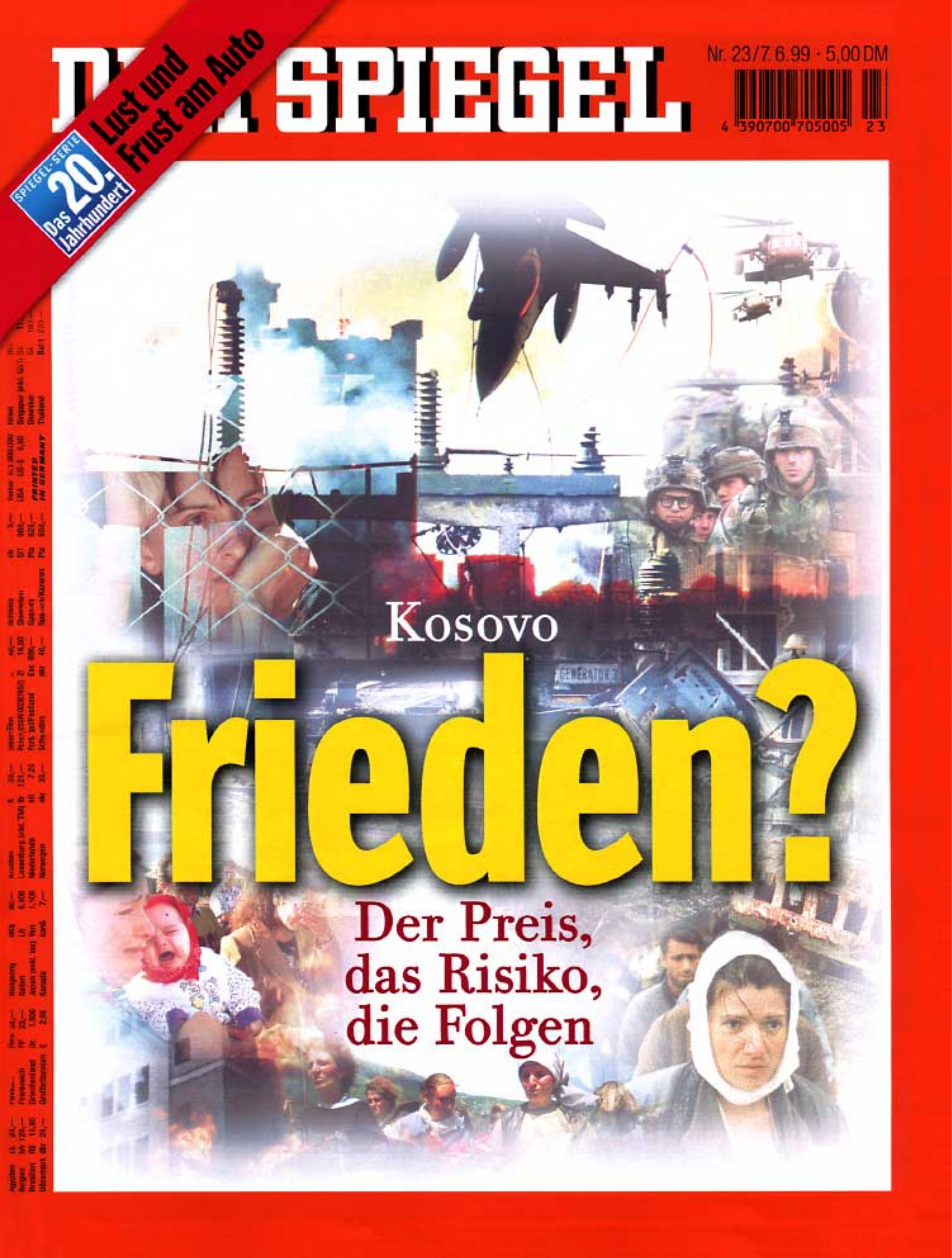 DER SPIEGEL Nr. 23, 7.6.1999 bis 13.6.1999