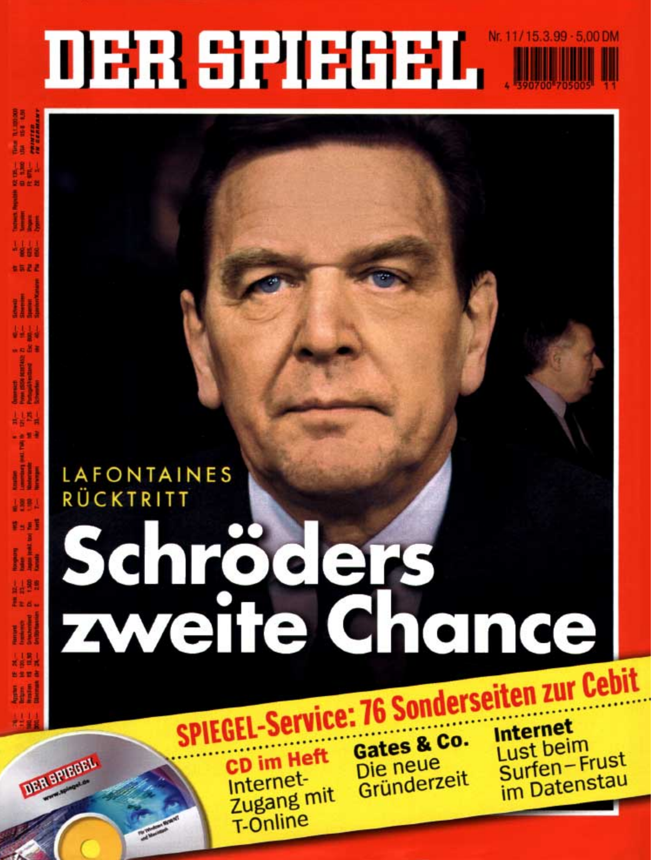DER SPIEGEL Nr. 11, 15.3.1999 bis 21.3.1999