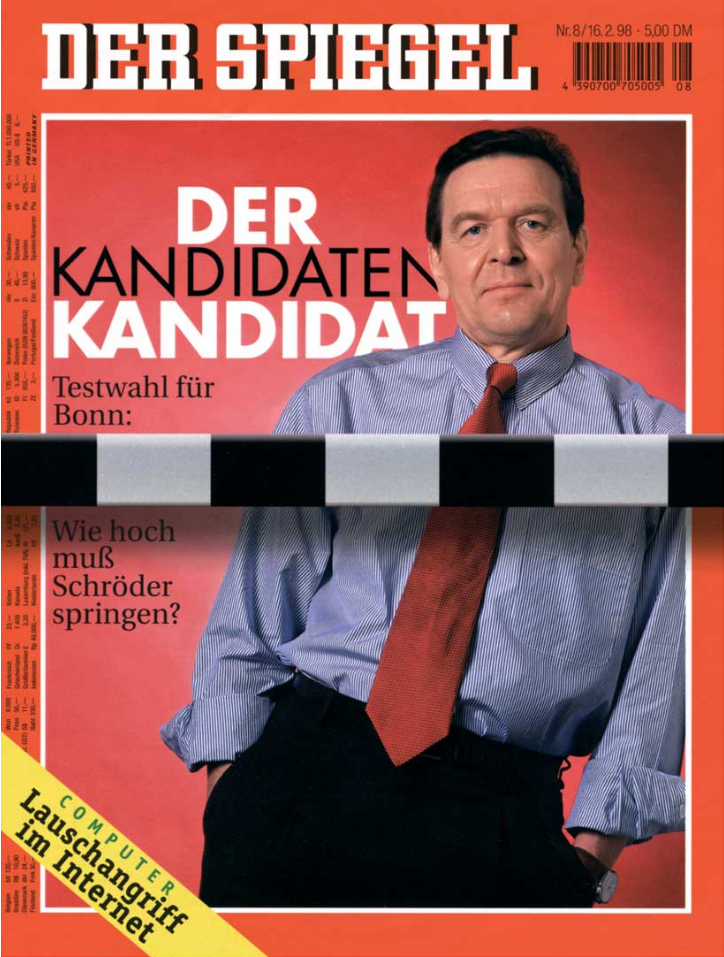 DER SPIEGEL Nr. 8, 16.2.1998 bis 22.2.1998