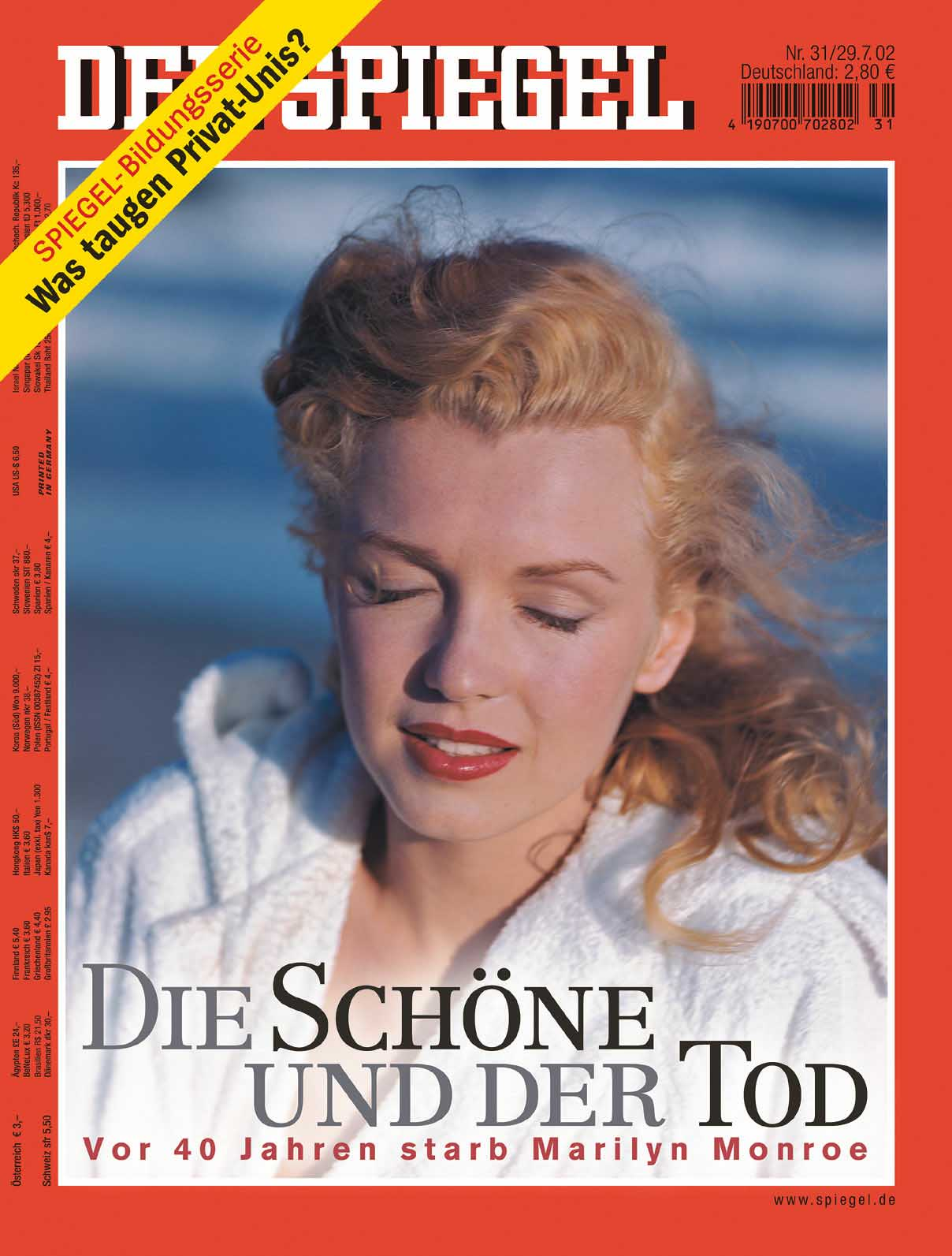 DER SPIEGEL Nr. 31, 29.7.2002 bis 4.8.2002