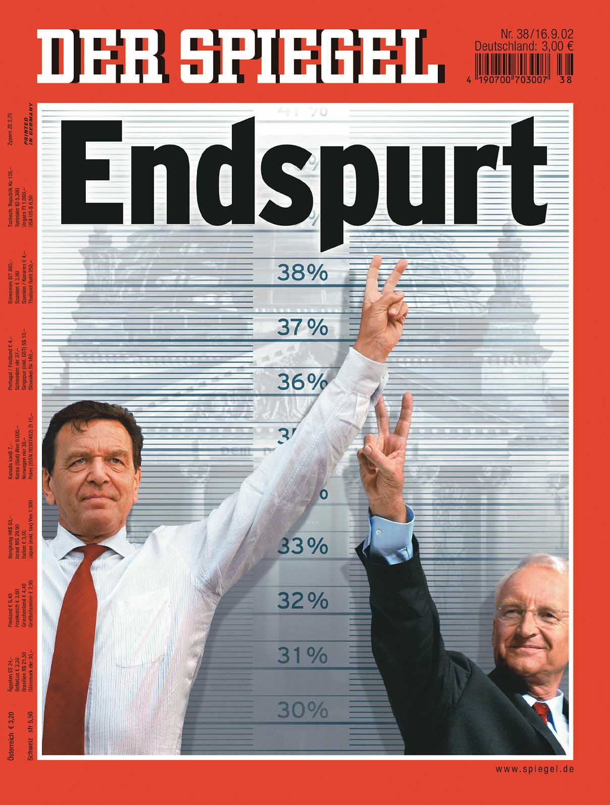 DER SPIEGEL Nr. 38, 16.9.2002 bis 22.9.2002