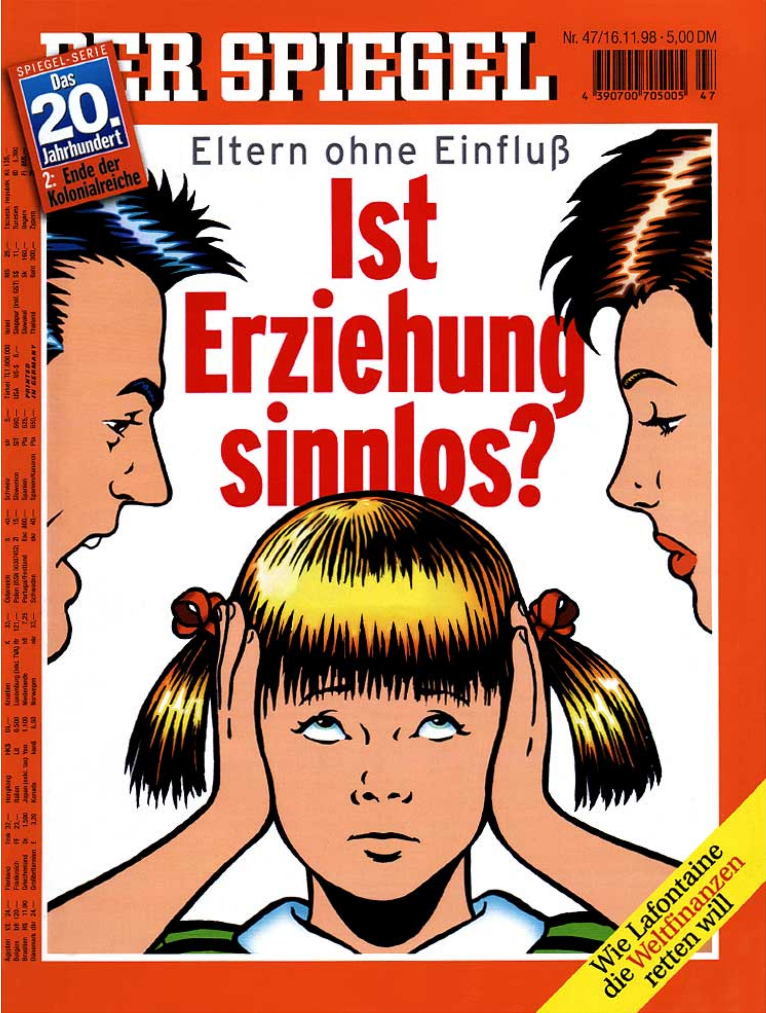 DER SPIEGEL Nr. 47, 16.11.1998 bis 22.11.1998
