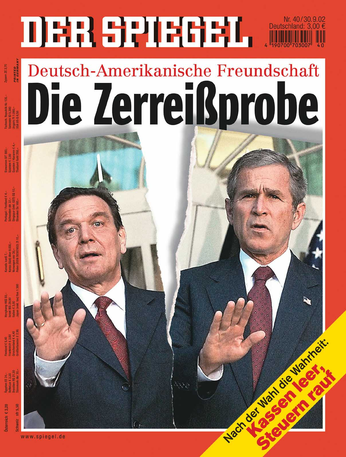 DER SPIEGEL Nr. 40, 30.9.2002 bis 6.10.2002