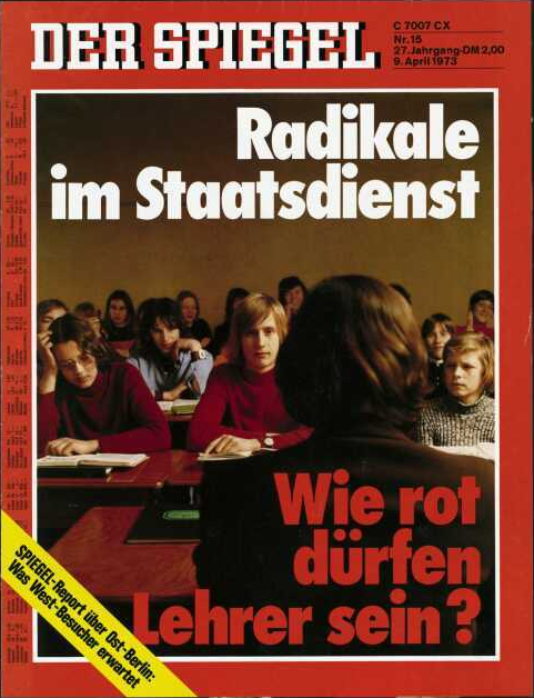 DER SPIEGEL Nr. 15, 9.4.1973 bis 15.4.1973